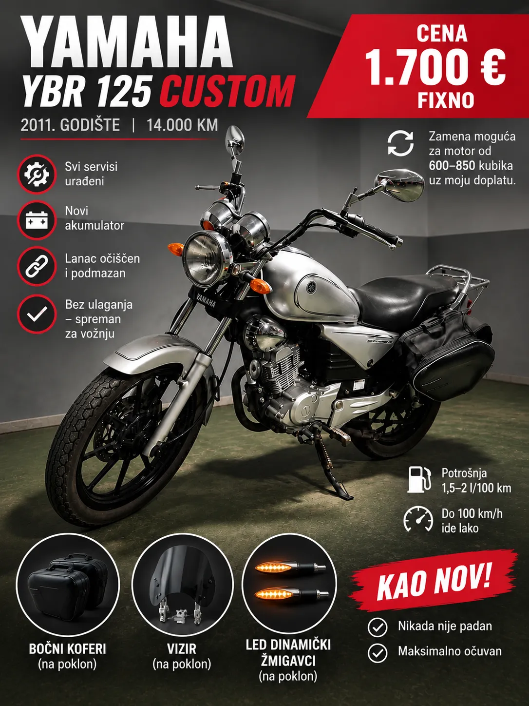 YAMAHA YBR-125 Custom